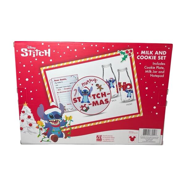 Disney Stitch Milk and Cookie Set - Red and White - Picture 2 of 5